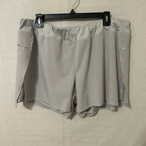 Avia Gray Athletic Shorts Lightweight Elastic Waist